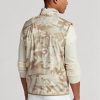 Beige herr Ralph Lauren GolfGolf-camo Vattenavvisande packbar Gilet Jackor Beige herr Ralph Lauren GolfGolf-camo Vattenavvisande packbar Gilet Jackor