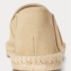 Beige Ralph Lauren Cevio Espadrille i mocka för män Beige Ralph Lauren Cevio Espadrille i mocka för män