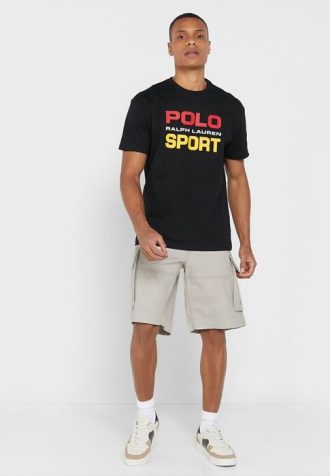 Beige Ralph Lauren Essential-shorts för män