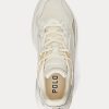 Beige Ralph Lauren Logo Tech Sneakers för kvinnor Beige Ralph Lauren Logo Tech Sneakers för kvinnor
