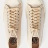 Beige Ralph Lauren Mayport Canvas Sneakers för kvinnor
