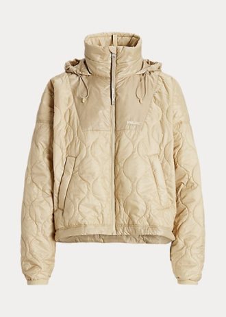Beige Ralph Lauren Ripstop packbara jackor för kvinnor