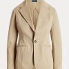 Beige Ralph Lauren Stretch Twill Blazers för kvinnor