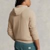 Beige Ralph Lauren texturerad bomull med huvtröjor för män Beige Ralph Lauren texturerad bomull med huvtröjor för män