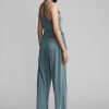 Blå dam Ralph Lauren Garment-Dyed Jersey Jumpsuit Klänning Blå dam Ralph Lauren Garment-Dyed Jersey Jumpsuit Klänning