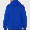 Blå luvtröja med Ralph Lauren logotyp för män Blå luvtröja med Ralph Lauren logotyp för män