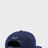 Blå mäns Ralph Lauren-logotyp Curved Peak Hats Blå mäns Ralph Lauren-logotyp Curved Peak Hats