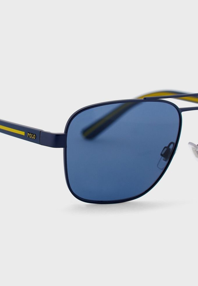 Blå Ralph Lauren 0Ph3138 Aviator solglasögon för män Blå Ralph Lauren 0Ph3138 Aviator solglasögon för män