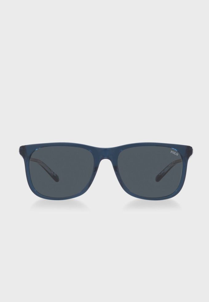 Blå Ralph Lauren 0Ph4186U Wayfarers solglasögon för män