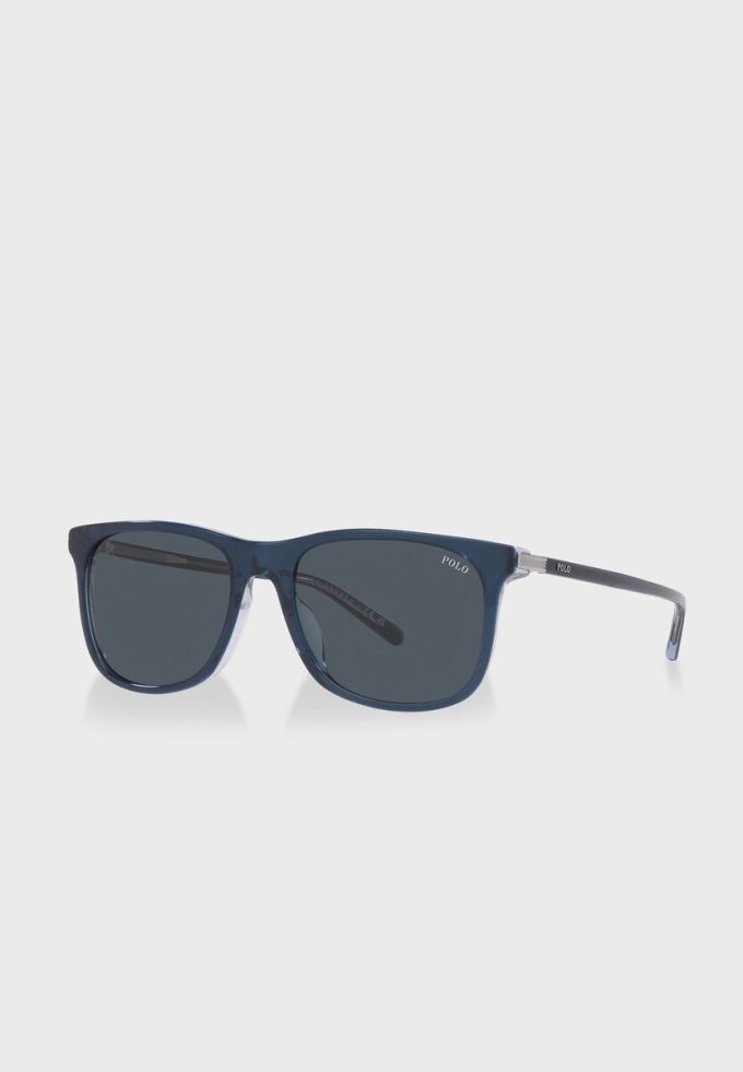 Blå Ralph Lauren 0Ph4186U Wayfarers solglasögon för män