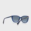 Blå Ralph Lauren 0Ra5274 Wayfarer solglasögon för kvinnor
