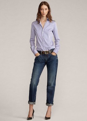 Blå Ralph Lauren 320 Boyfriend Jeans för kvinnor