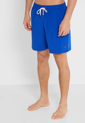 Blå Ralph Lauren badshorts med dragsko för män