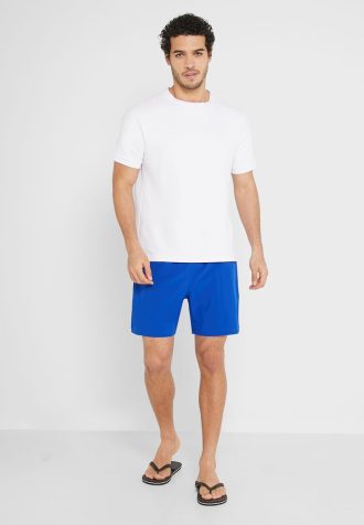 Blå Ralph Lauren badshorts med dragsko för män
