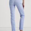 Blå Ralph Lauren-belagda, raka ankeljeans i medelhög höjd för kvinnor Blå Ralph Lauren-belagda, raka ankeljeans i medelhög höjd för kvinnor