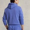 Blå Ralph Lauren dubbelstickad luvtröja för män Blå Ralph Lauren dubbelstickad luvtröja för män