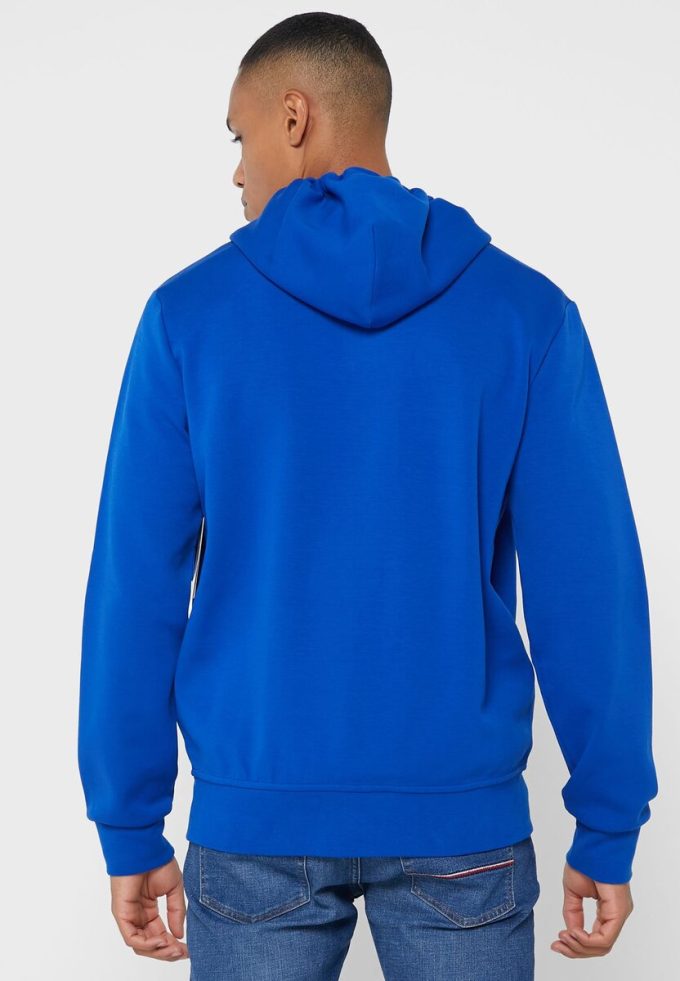 Blå Ralph Lauren Essential hoodie för män Blå Ralph Lauren Essential hoodie för män