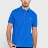 Blå Ralph Lauren Essential pikétröjor för män