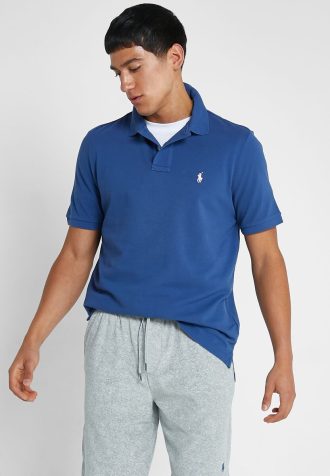 Blå Ralph Lauren Essential pikétröjor för män