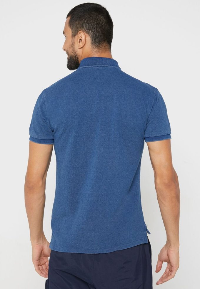 Blå Ralph Lauren Essential pikétröjor för män