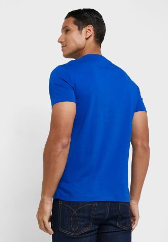 Blå Ralph Lauren Essential T-shirts med rund hals för män