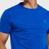 Blå Ralph Lauren Essential T-shirts med rund hals för män