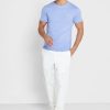 Blå Ralph Lauren Essential T-shirts med rund hals för män Blå Ralph Lauren Essential T-shirts med rund hals för män
