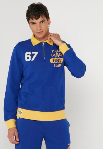 Blå Ralph Lauren Essential tröja för män