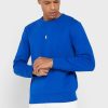 Blå Ralph Lauren Essential tröja för män Blå Ralph Lauren Essential tröja för män