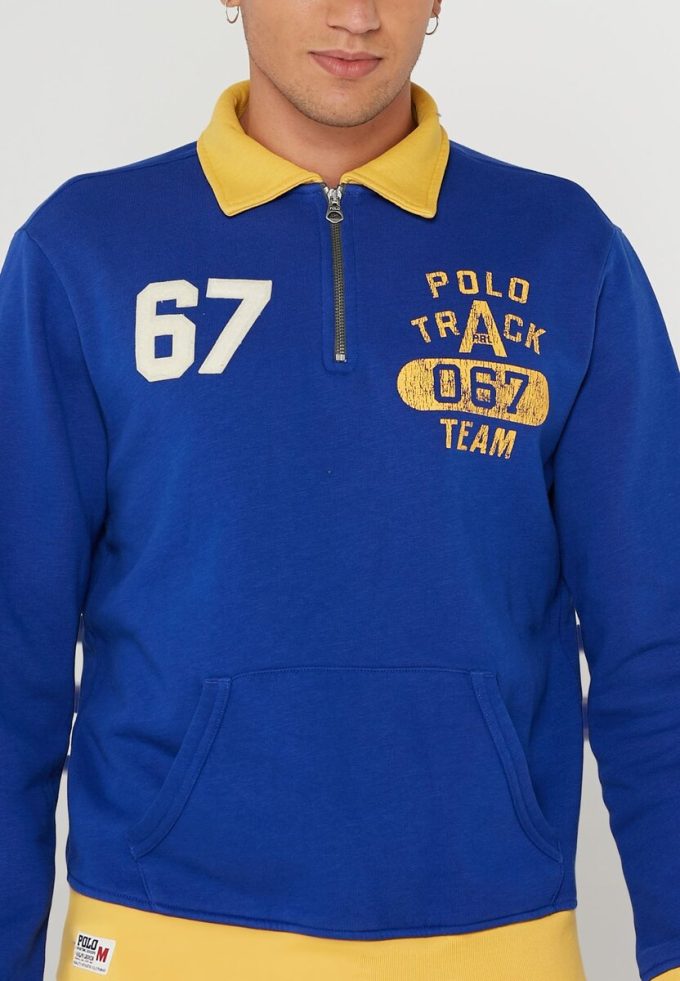 Blå Ralph Lauren Essential tröja för män Blå Ralph Lauren Essential tröja för män