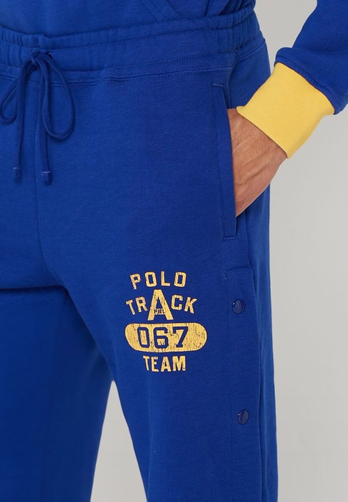 Blå Ralph Lauren Essential träningsbyxor för män Blå Ralph Lauren Essential träningsbyxor för män