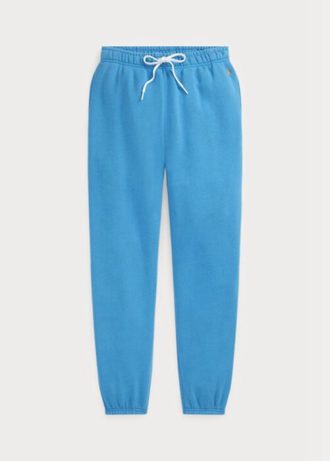 Blå Ralph Lauren fleecefriidrottsbyxor för kvinnor