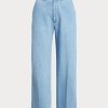 Blå Ralph Lauren High-rise vidbens jeans för kvinnor Blå Ralph Lauren High-rise vidbens jeans för kvinnor