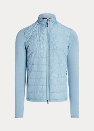 Blå Ralph Lauren Hybrid Mockneck-jackor för män
