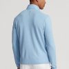 Blå Ralph Lauren Hybrid Mockneck-jackor för män Blå Ralph Lauren Hybrid Mockneck-jackor för män