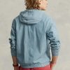 Blå Ralph Lauren Indigo Chambray huvjackor för män Blå Ralph Lauren Indigo Chambray huvjackor för män