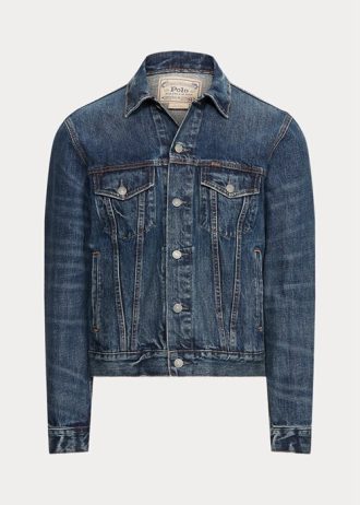 Blå Ralph Lauren jeansjackor för män