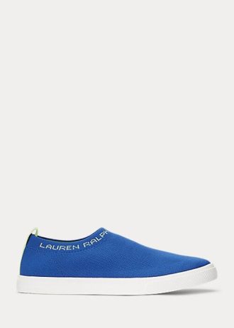 Blå Ralph Lauren Jordyn Slip-On Sneakers för kvinnor