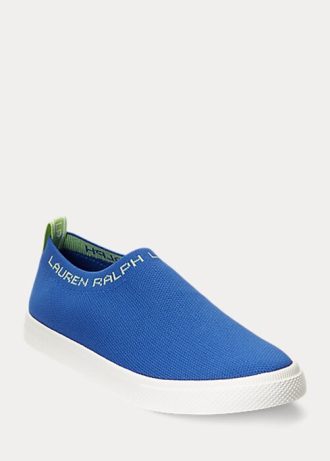 Blå Ralph Lauren Jordyn Slip-On Sneakers för kvinnor