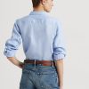 Blå Ralph Lauren linneskjortor för kvinnor