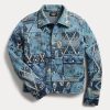 Blå Ralph Lauren Patchwork tröjajackor för kvinnor Blå Ralph Lauren Patchwork tröjajackor för kvinnor