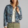 Blå Ralph Lauren Patchwork tröjajackor för kvinnor Blå Ralph Lauren Patchwork tröjajackor för kvinnor