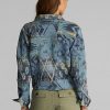Blå Ralph Lauren Patchwork tröjajackor för kvinnor Blå Ralph Lauren Patchwork tröjajackor för kvinnor