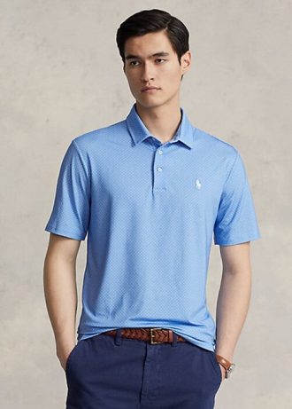 Blå Ralph Lauren Pikétröjor med klassisk passform för män