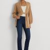 Blå Ralph Lauren raka jeans i mellanhöga kvinnor
