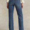 Blå Ralph Lauren raka jeans med hög höjd för kvinnor Blå Ralph Lauren raka jeans med hög höjd för kvinnor