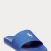 Blå Ralph Lauren signaturponnytofflor för män Blå Ralph Lauren signaturponnytofflor för män