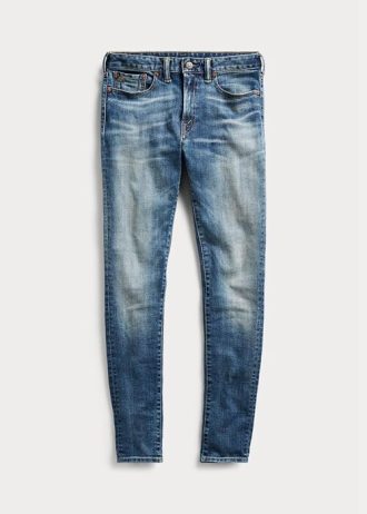 Blå Ralph Lauren Skinny Stretch Jeans för kvinnor