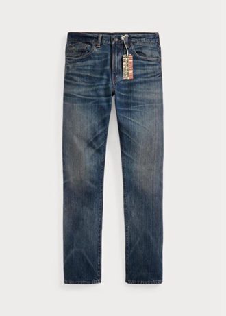 Blå Ralph Lauren Slim Fit Belgrad-jeans för män