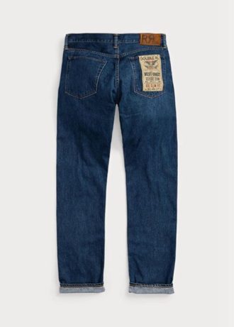 Blå Ralph Lauren Slim Fit Eastridge Selvedge-jeans för män